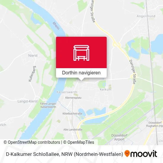 D-Kalkumer Schloßallee Karte
