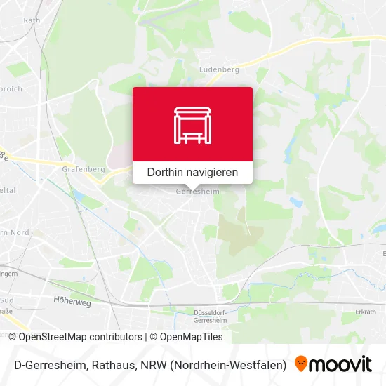 D-Gerresheim, Rathaus Karte