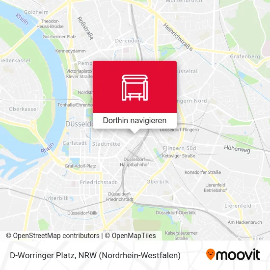 D-Worringer Platz Karte