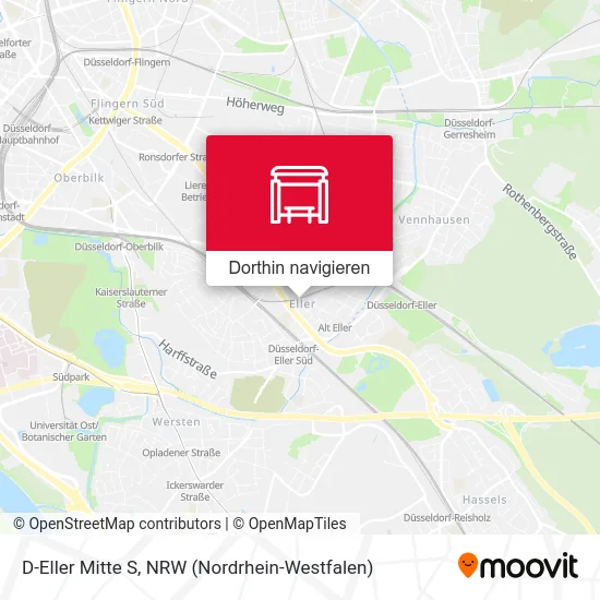 D-Eller Mitte S Karte