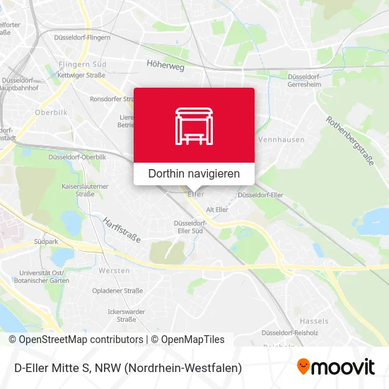 D-Eller Mitte S Karte