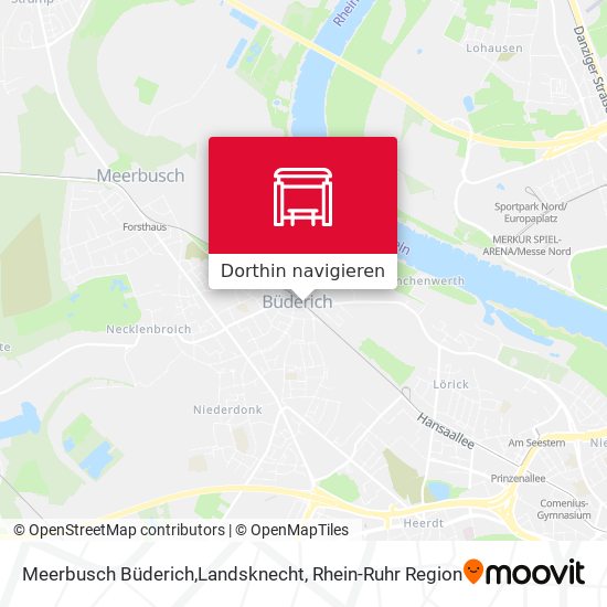 Meerbusch Büderich,Landsknecht Karte