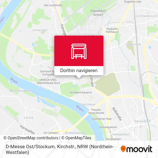 D-Messe Ost/Stockum. Kirchstr. Karte