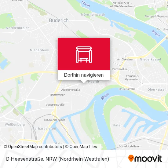 D-Heesenstraße Karte
