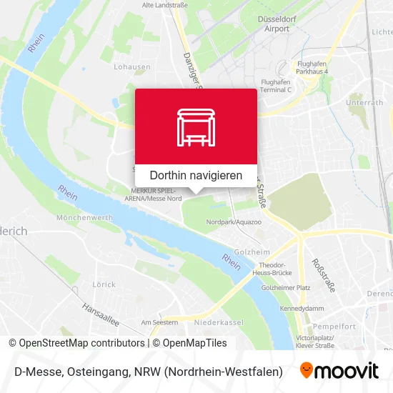 D-Messe, Osteingang Karte