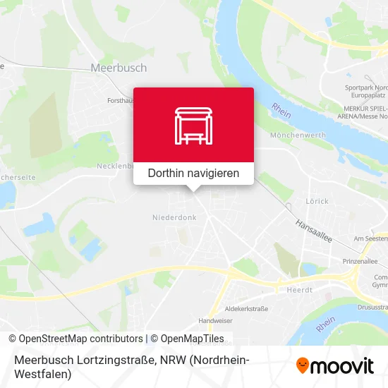 Meerbusch Lortzingstraße Karte