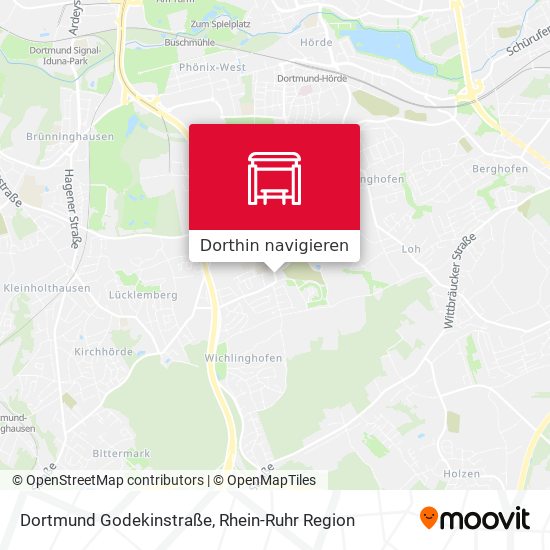 Dortmund Godekinstraße Karte