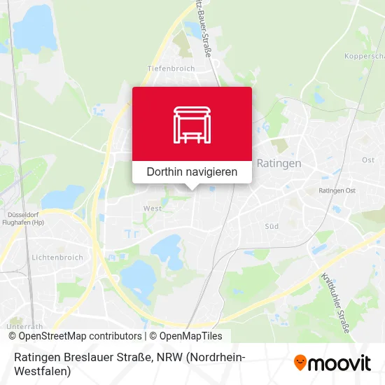 Ratingen Breslauer Straße Karte