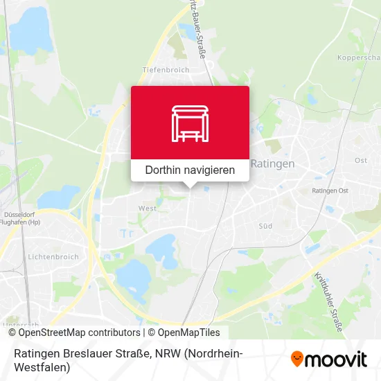 Ratingen Breslauer Straße Karte