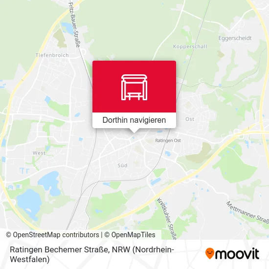 Ratingen Bechemer Straße Karte