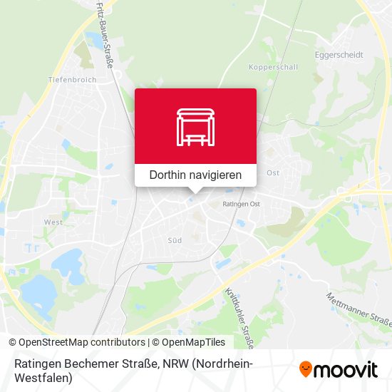 Ratingen Bechemer Straße Karte