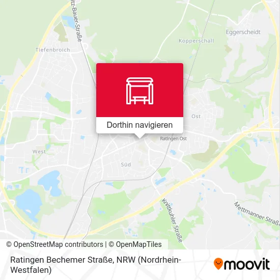 Ratingen Bechemer Straße Karte
