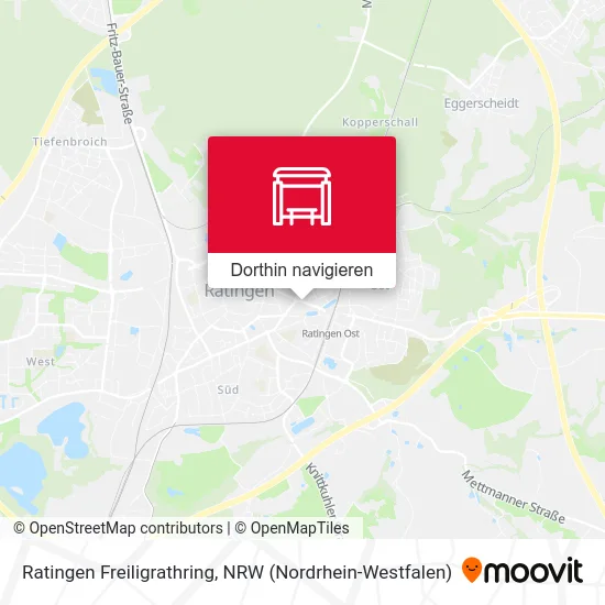 Ratingen Freiligrathring Karte
