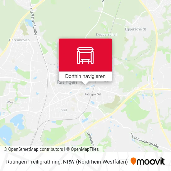 Ratingen Freiligrathring Karte