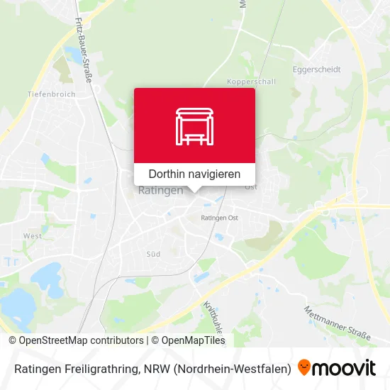 Ratingen Freiligrathring Karte