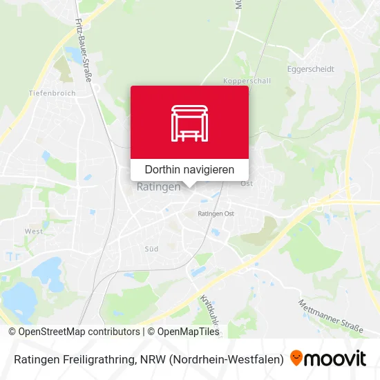 Ratingen Freiligrathring Karte