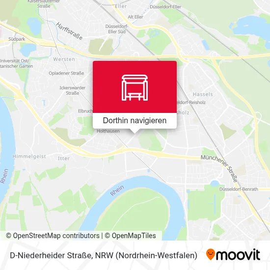 D-Niederheider Straße Karte