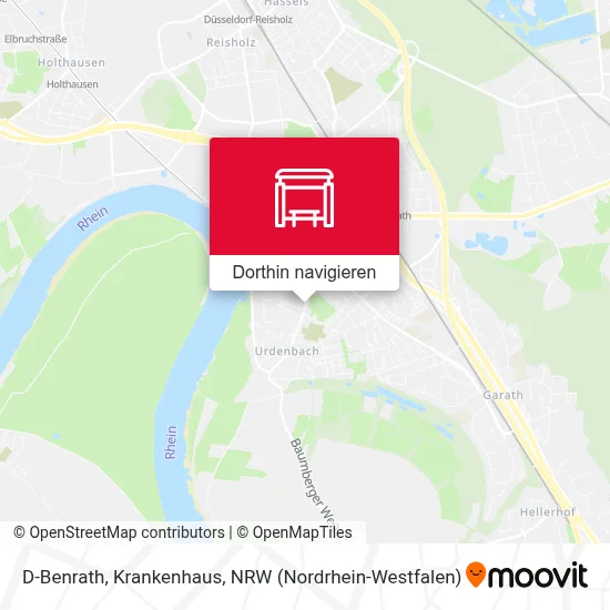 D-Benrath, Krankenhaus Karte