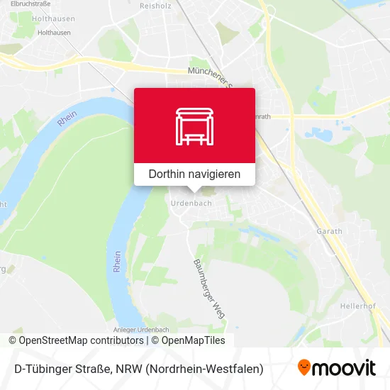 D-Tübinger Straße Karte