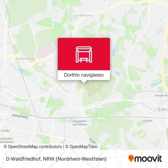 D-Waldfriedhof Karte