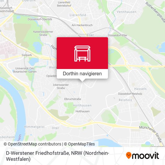 D-Werstener Friedhofstraße Karte