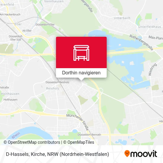 D-Hassels, Kirche Karte