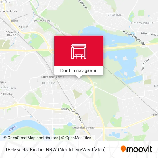 D-Hassels, Kirche Karte