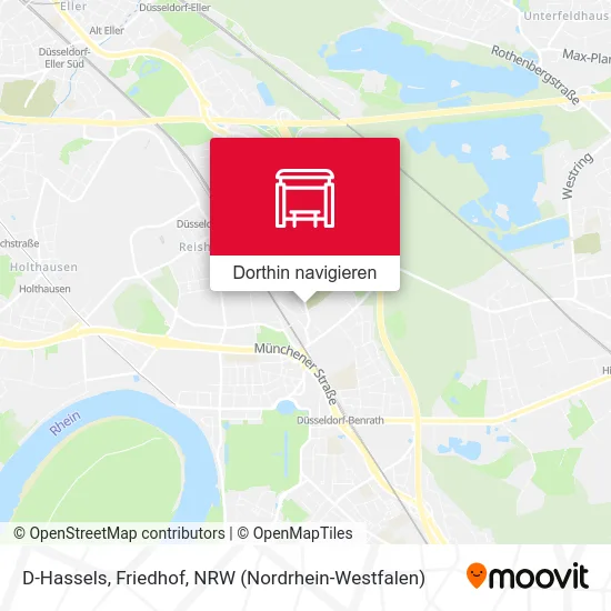 D-Hassels, Friedhof Karte