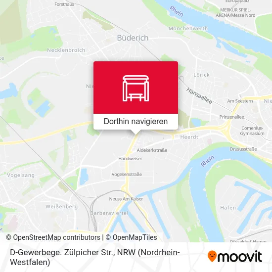 D-Gewerbege. Zülpicher Str. Karte