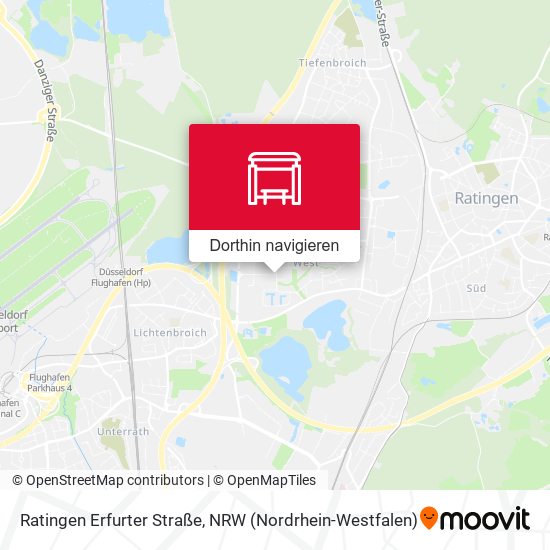 Ratingen Erfurter Straße Karte