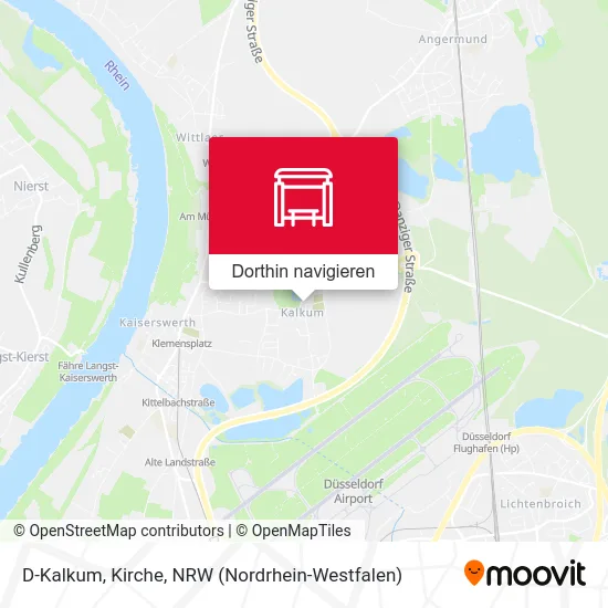 D-Kalkum, Kirche Karte