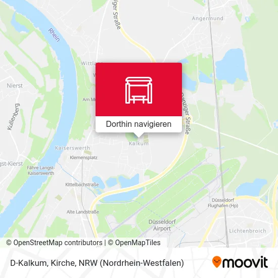 D-Kalkum, Kirche Karte