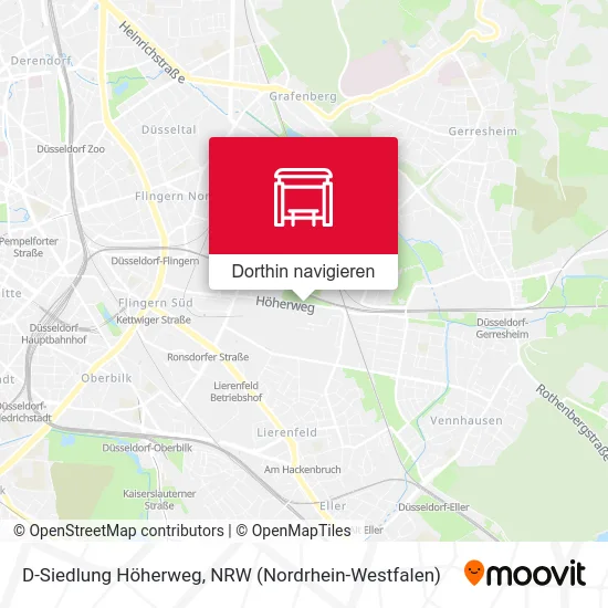 D-Siedlung Höherweg Karte