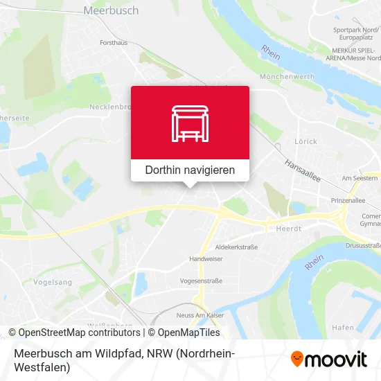 Meerbusch am Wildpfad Karte