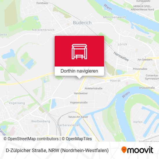 D-Zülpicher Straße Karte