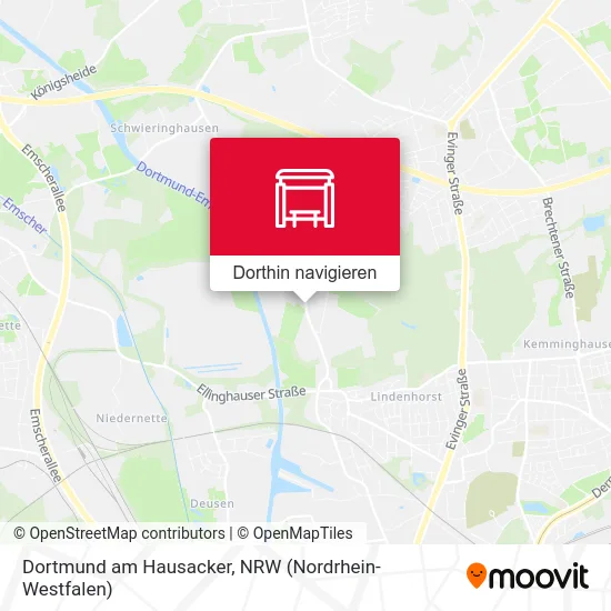 Dortmund am Hausacker Karte