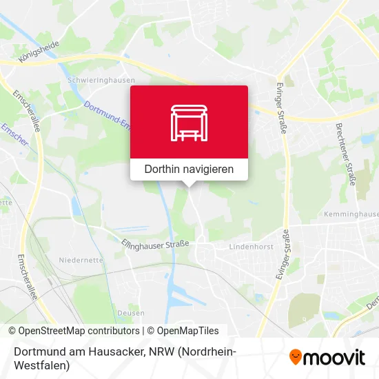 Dortmund am Hausacker Karte