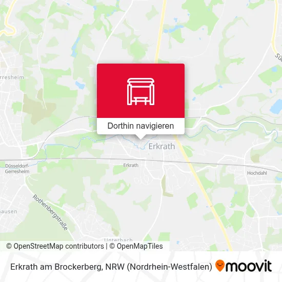Erkrath am Brockerberg Karte