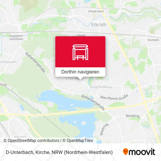 D-Unterbach, Kirche Karte