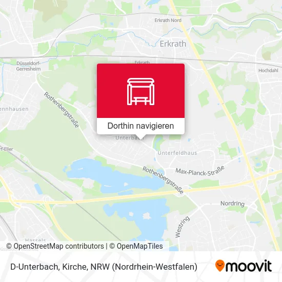 D-Unterbach, Kirche Karte