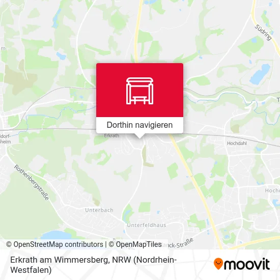 Erkrath am Wimmersberg Karte
