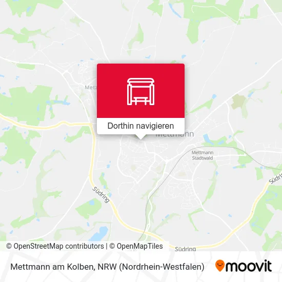 Mettmann am Kolben Karte