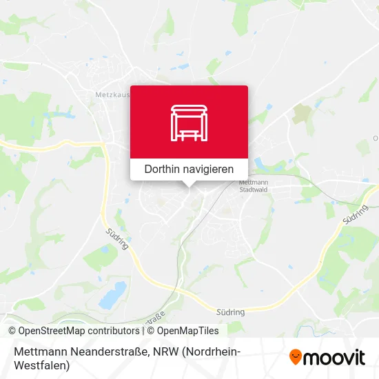 Mettmann Neanderstraße Karte