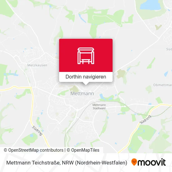 Mettmann Teichstraße Karte
