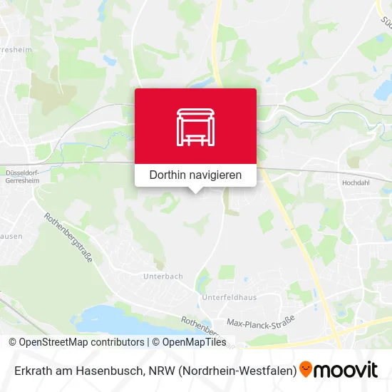Erkrath am Hasenbusch Karte