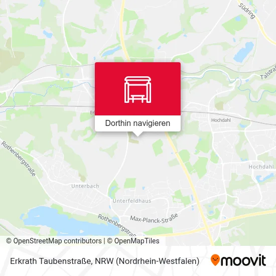 Erkrath Taubenstraße Karte