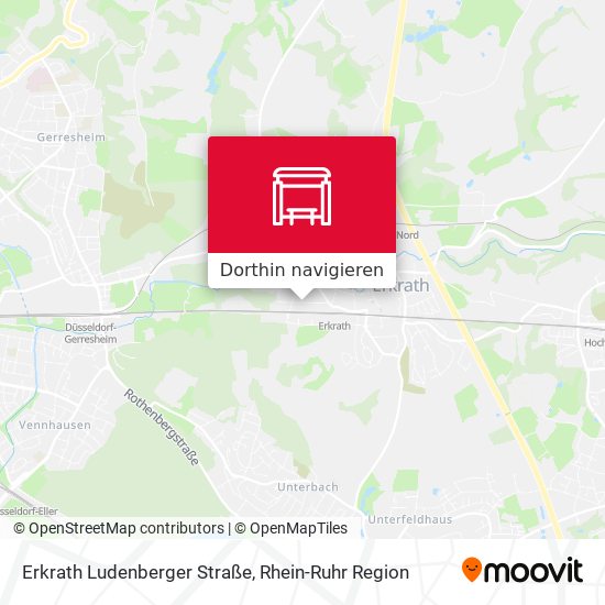 Erkrath Ludenberger Straße Karte