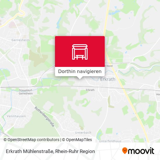 Erkrath Mühlenstraße Karte