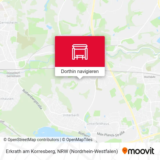 Erkrath am Korresberg Karte