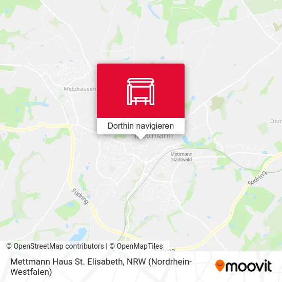 Mettmann Haus St. Elisabeth Karte